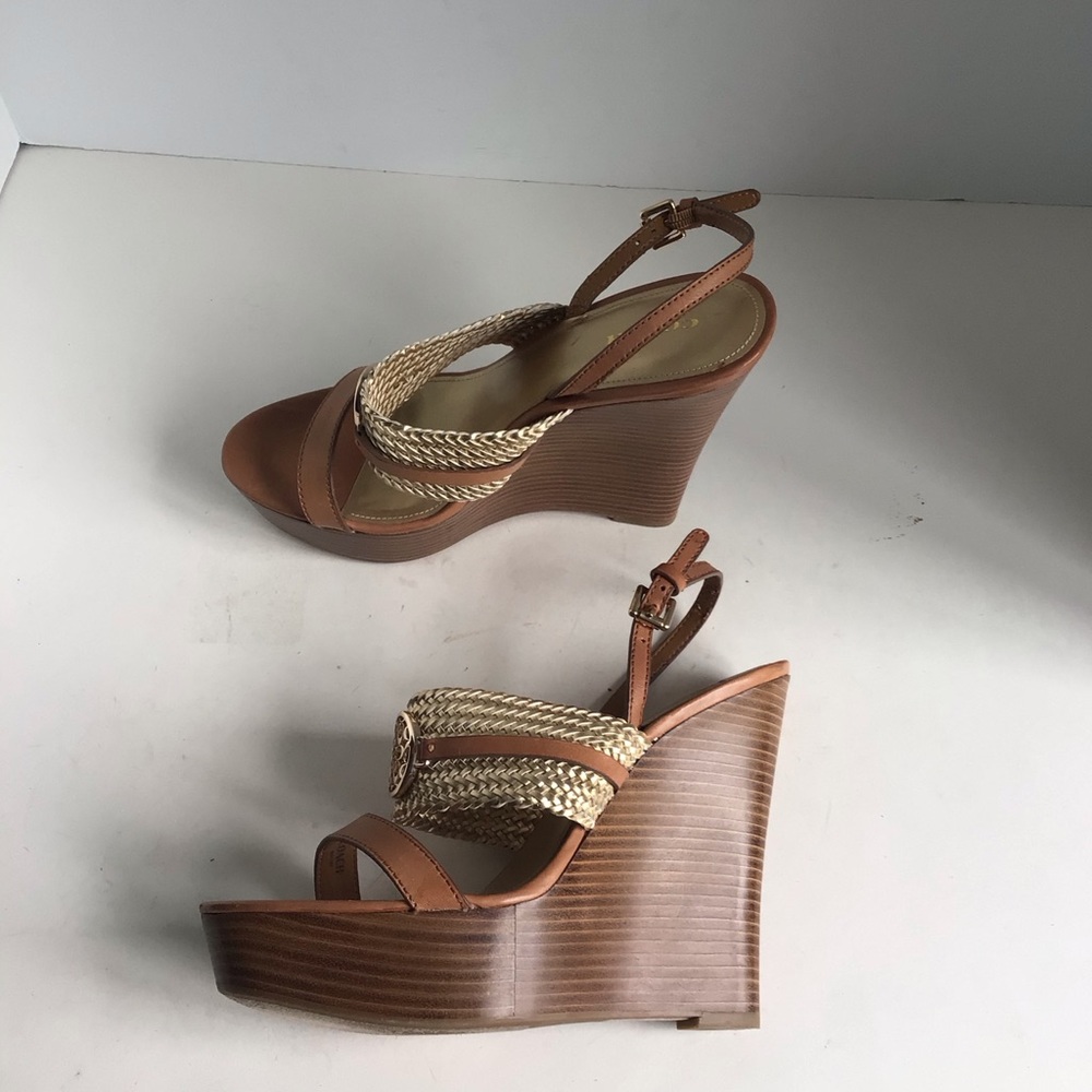 Coach Beatriz Women Sz 9 Wedge Heel Platform Sandal Slingback - Picture 6 of 12